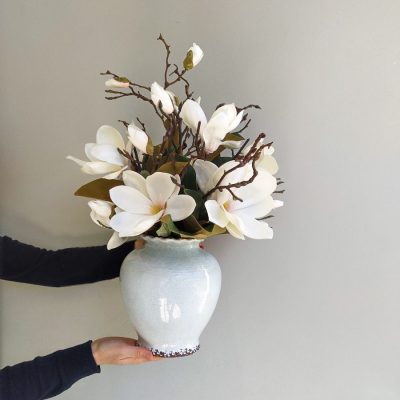 All round artificial medium arrangement magnolia