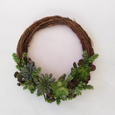 Artificial-Succulent-Wreath