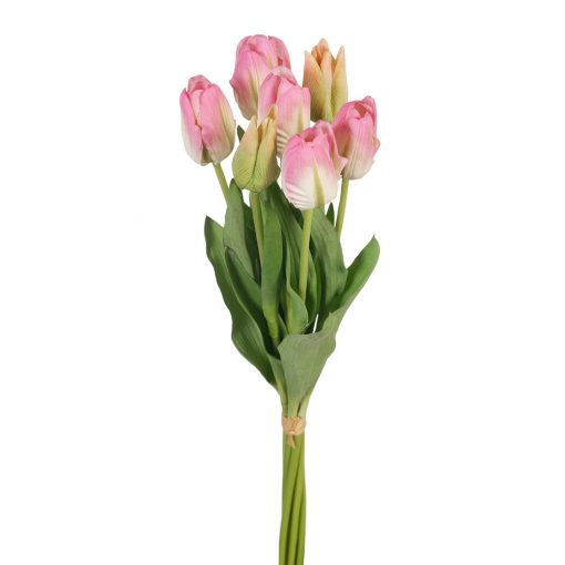 Real-touch-Pink-Tulip-Bunch