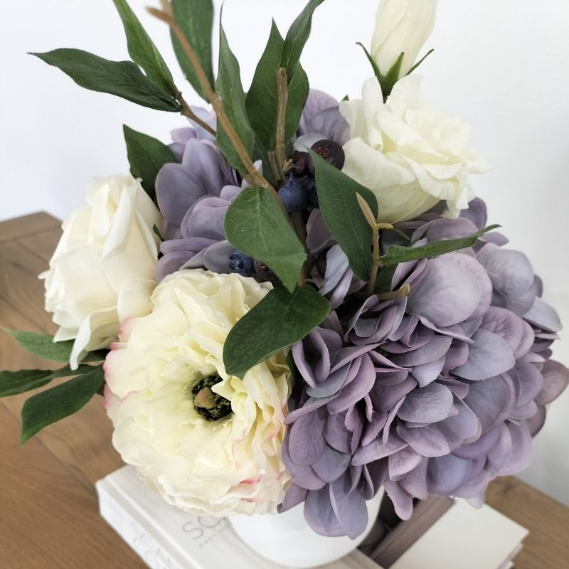artificial-blue-flower-arrangement