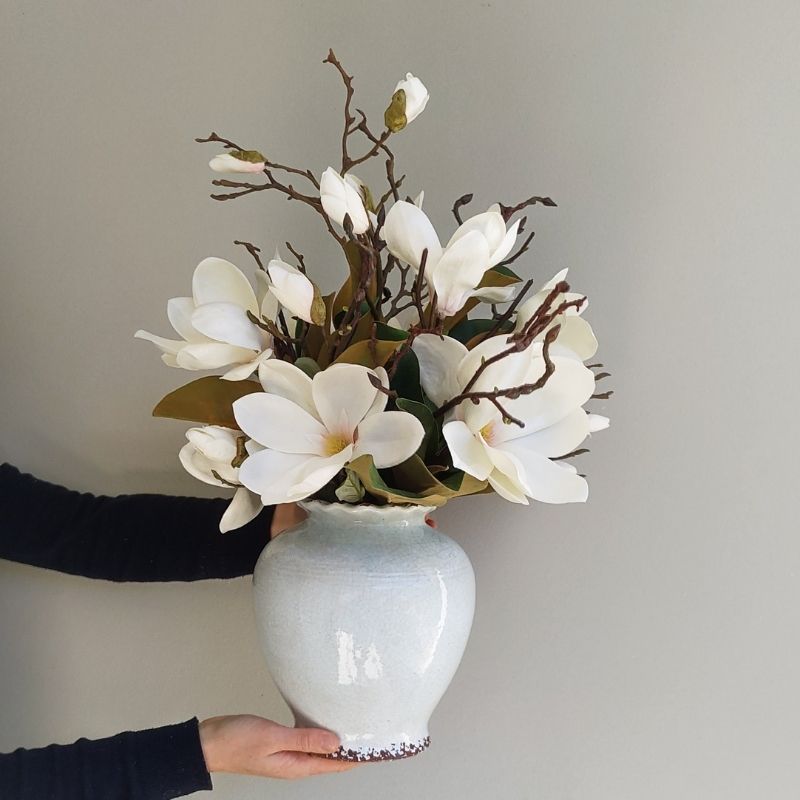 artificial-magnolia-flower-arrangement