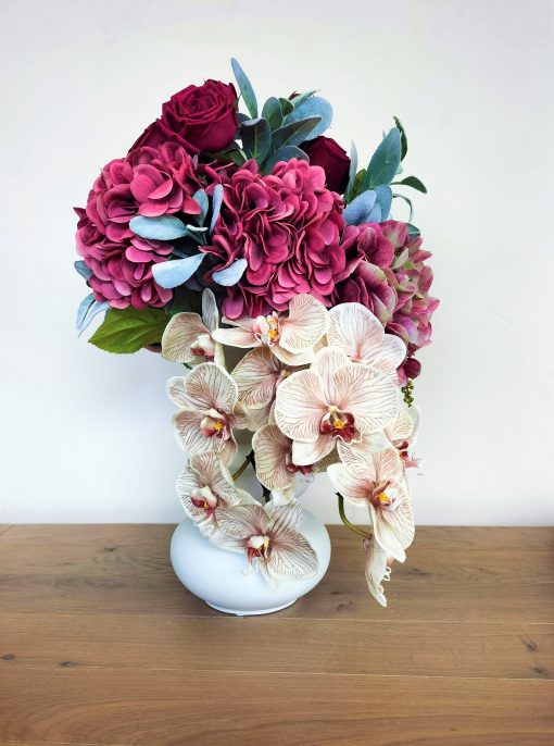 burgundy-flower-vase-arrangement