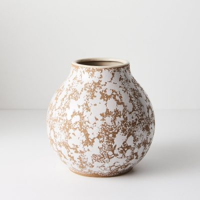 brown-white-round-ceramic-vase