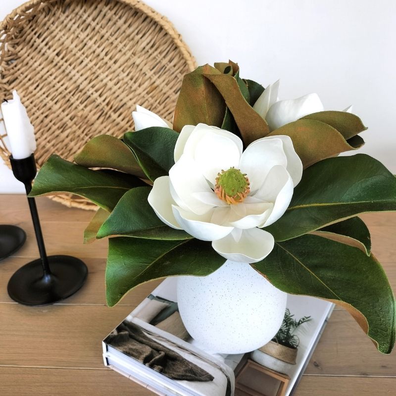 artificial-magnolia-flower-vase-arrangement