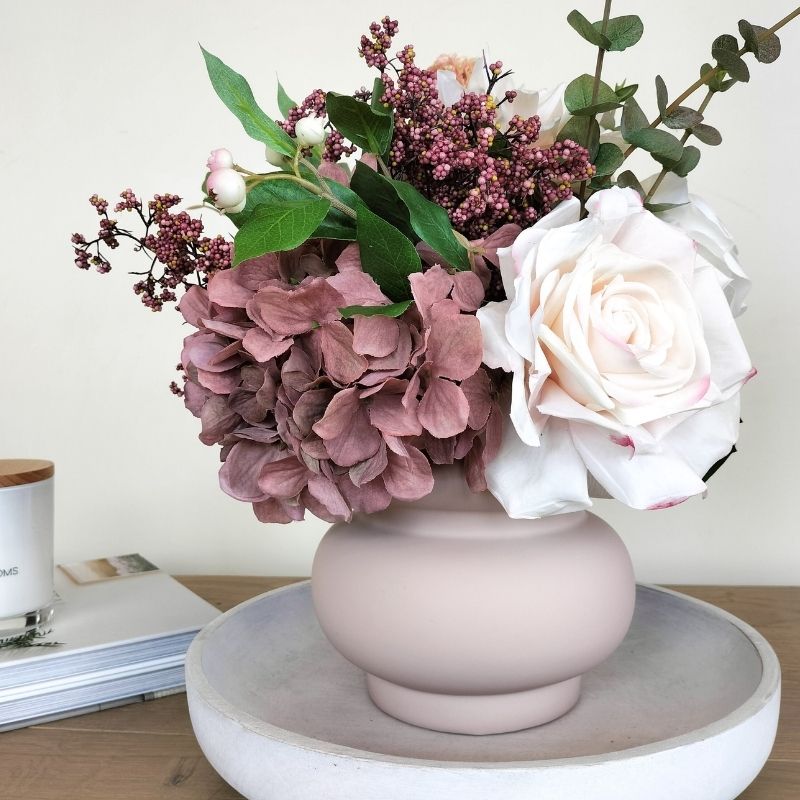 artificial-pink-pretty-flower-vase-arrangement