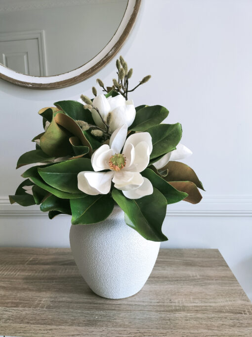 faux-magnolia-arrangement