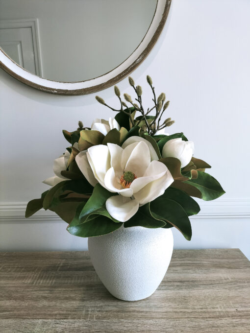 artificial-white-magnolia-flower-arrangement