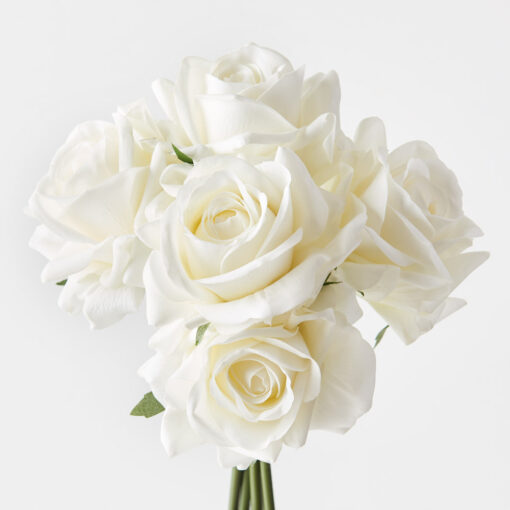 real-touch-white-rose-stem-bouquet