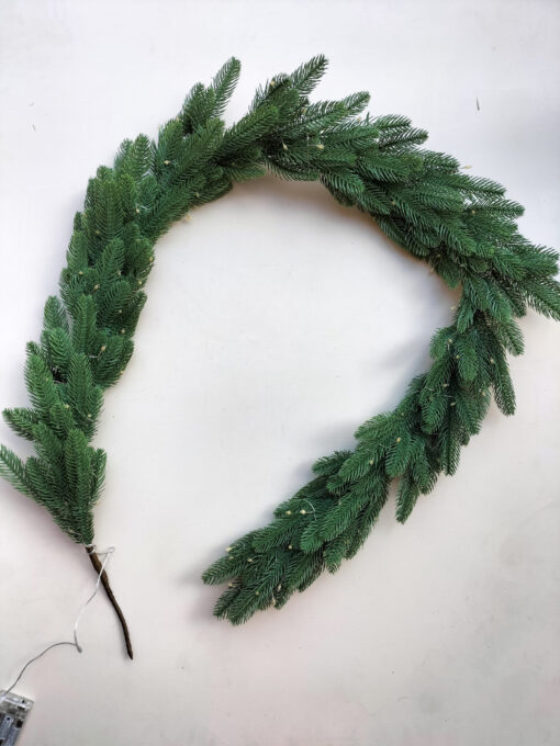 faux-christmas-green-pine-garland