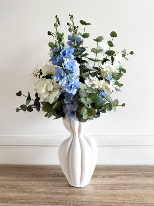faux-blue-white-flowers