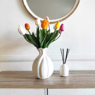 colourful-artificial-tulips-arrangement