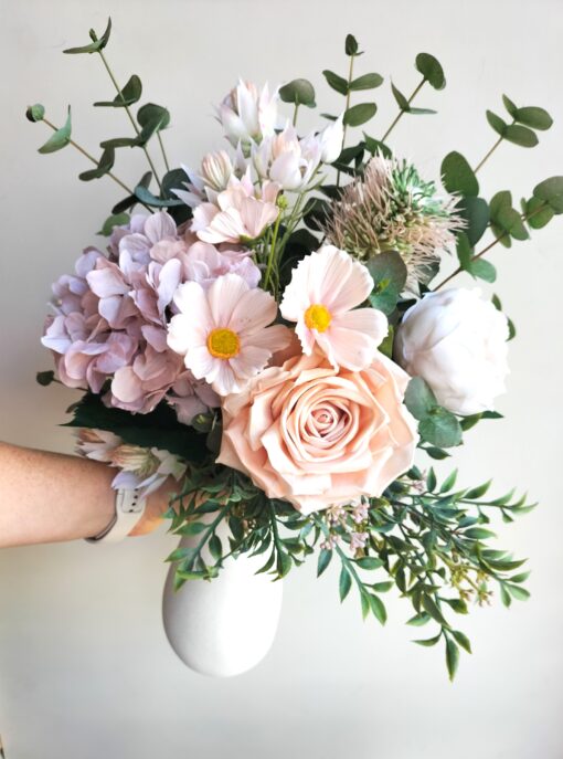soft-pink-faux-flower-arrangement