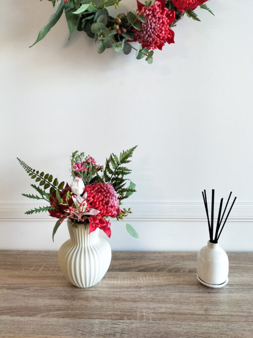 faux-flower-red-christmas-arrangement